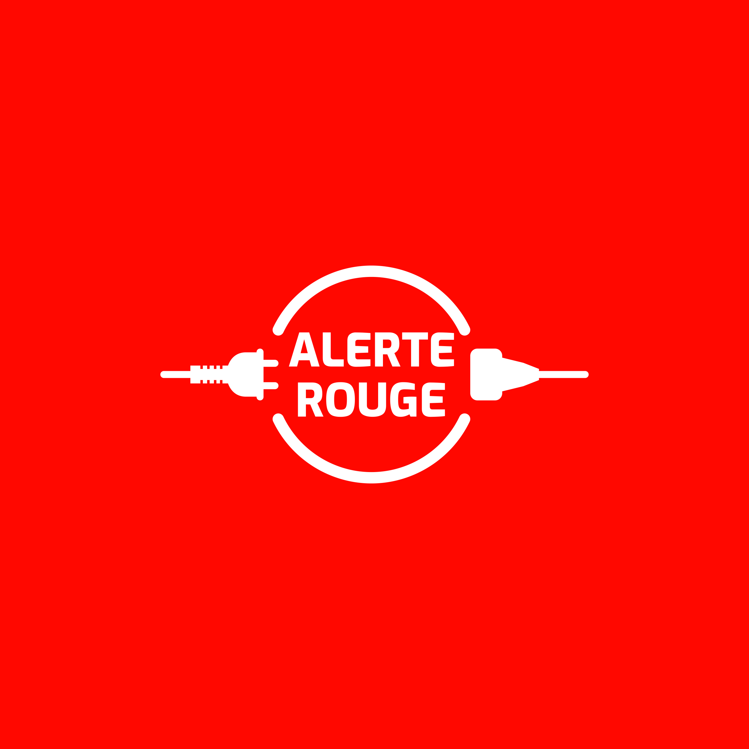 alerte rouge logo fond rouge CMJN